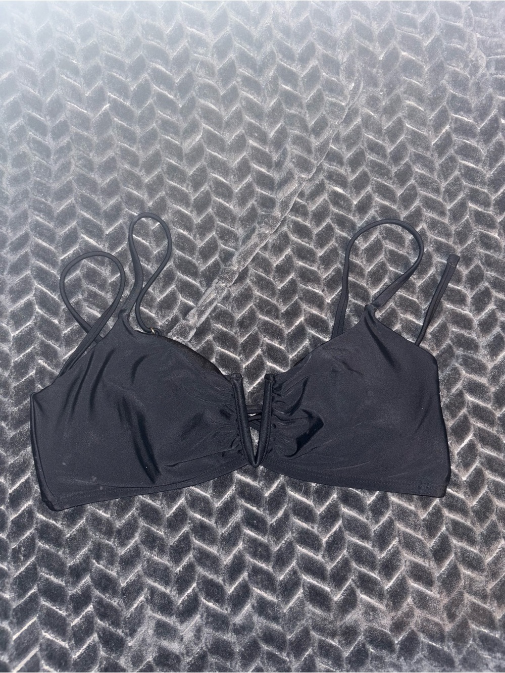 Time and Tru Black V-Wire Bralette